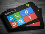 Business Card – Windows 8 Style