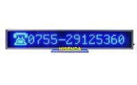 LED screen indoor LED message board signs billboard 16*128 Blue price display led programmable sign 