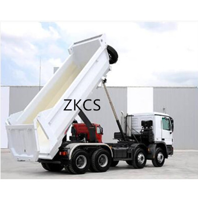 Hydraulic cylinders for top lifting dump truck
