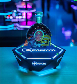 Hexagon One Bottle Champagne Bottle Glorifier LED bottle display for nightclub