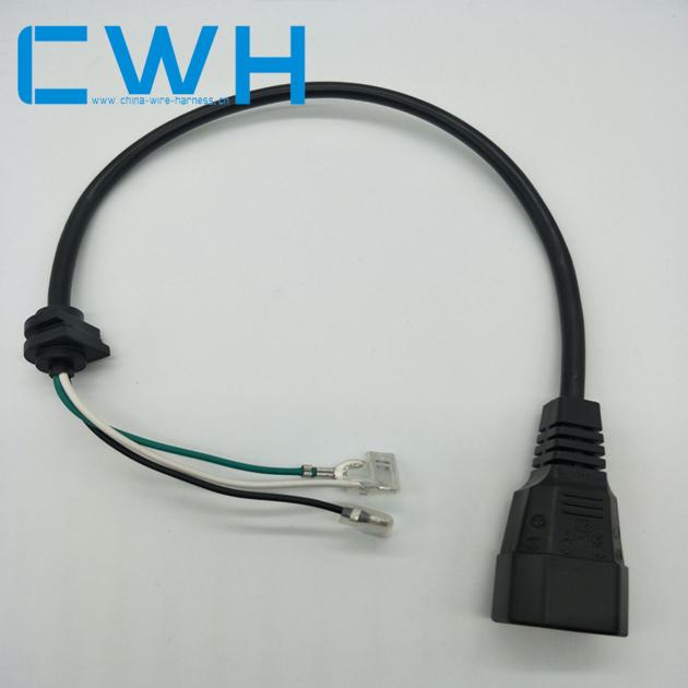 Electric Wires Rubber 3 Pin PVC AC Power Cord Cable