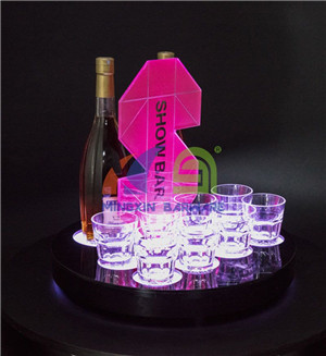 Whiskey Glass LED Serving Tray 