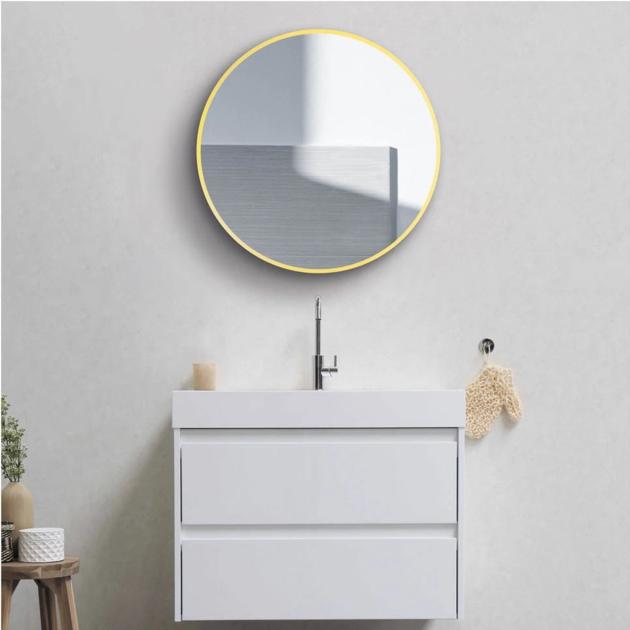 Brass LED Bathroom Mirror