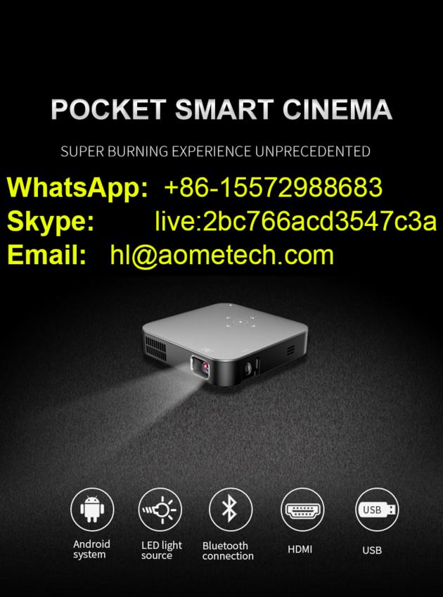 S200 portable projector Android 7.1 OS wifi wireless for smartphone DLP  LED proyector 