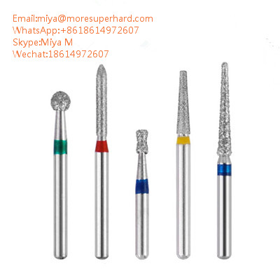 Dental Diamond Burs for dental surgeries polishing miya@moresuperhard.com