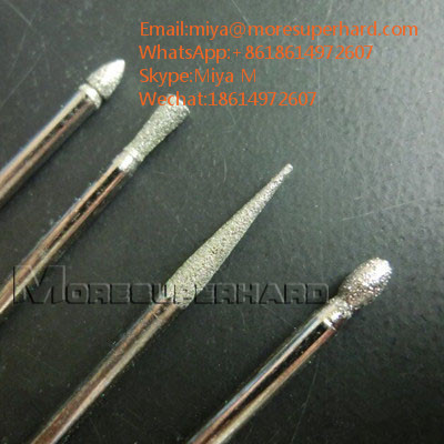 Diamond Mounted Points & Diamond Burs for grinding carbide,ceramics,glass miya@moresuperhard.com