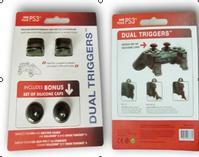 Dual triggers with bonus silicone caps for PS3 controller