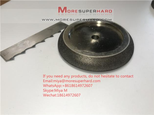 Electroplated CBN Grinding Wheels For Band Saw Blades miya@moresuperhard.com