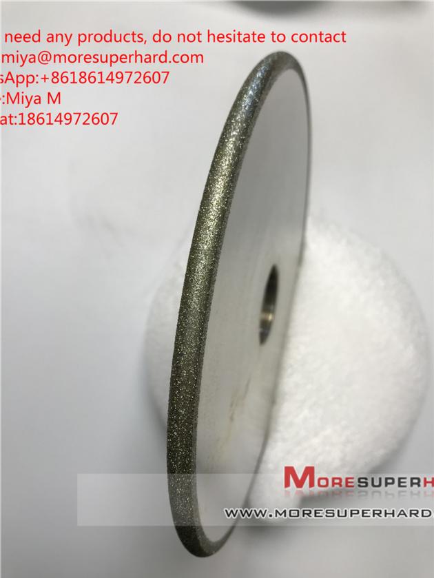 Electroplated diamond grinding wheel for non-ferrous industry application miya@moresuperhard.com