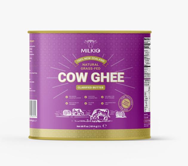 Milkio Grass Fed Organic Cow Ghee 2L