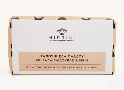 Mirrini Olive Oil Soap with Honey & 30% Donkey Milk