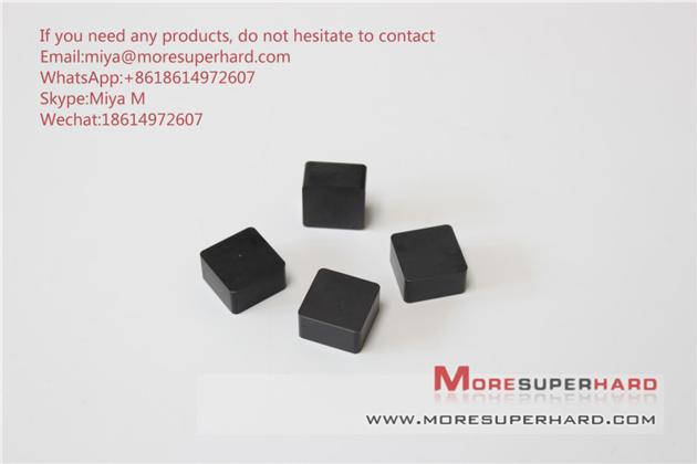 Solid CBN inserts SNMN120612 for turning hard steel cast iron miya@moresuperhard.com