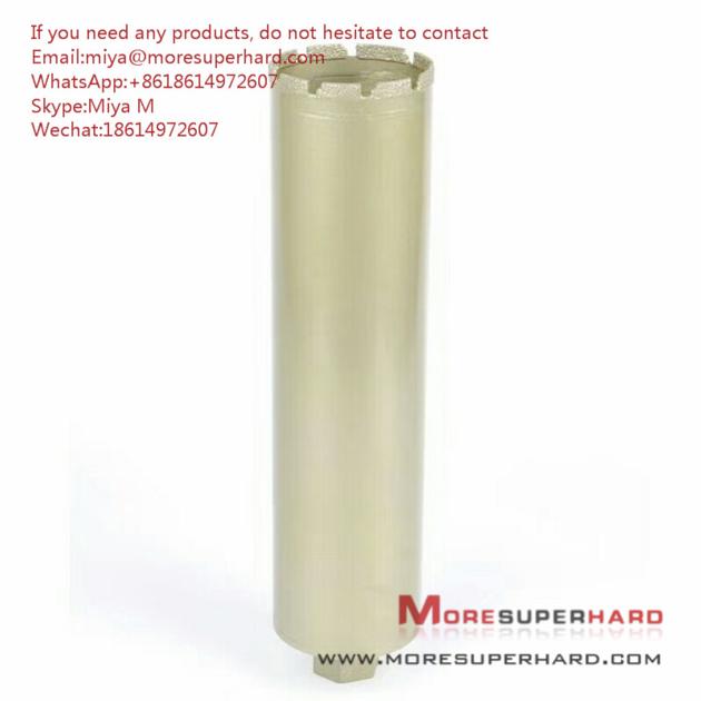 Vacuum brazed diamond drill Dry wet amphibious miya@moresuperhard.com