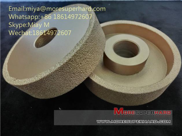 vacuum brazed diamond grinding wheel for cast iron and metal in foundry miya@moresuperhard.com