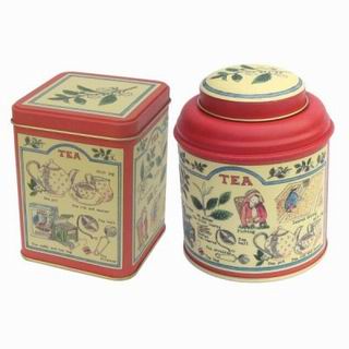 tea box tea can tea tin tin box