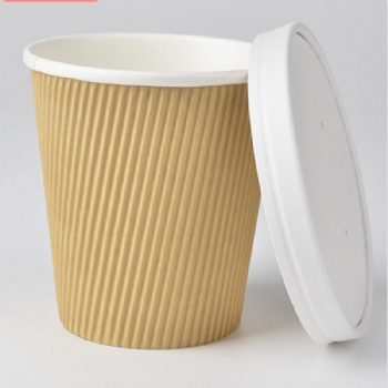 Triple Wall Ripple Kraft Paper Soup Cup