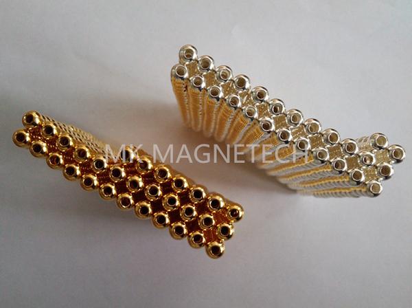 ball magnet with holes, irregular magnet