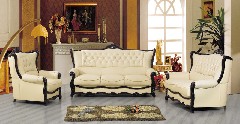 European style leather sofa 162