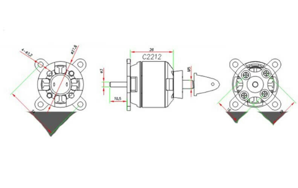 2212 X Team Brushless Outrunner Motor