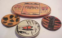 4 piece soapstone plate collectibles