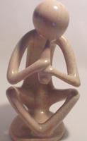African Fluteman Stone Curio