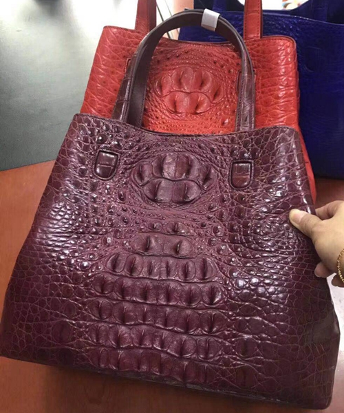 Crocodile Leather Large Bag Women S