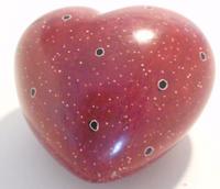 Maroon Love Hearts Stone Craft