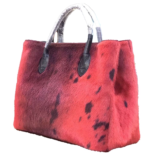 Fur Shoulder Bag Leather Handbag Women