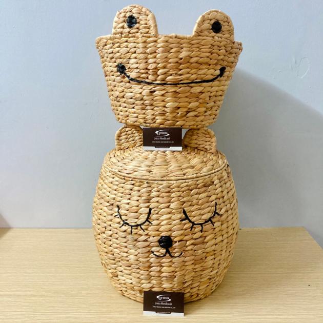 Animal Hamper Basket Storage Puppy Shaped