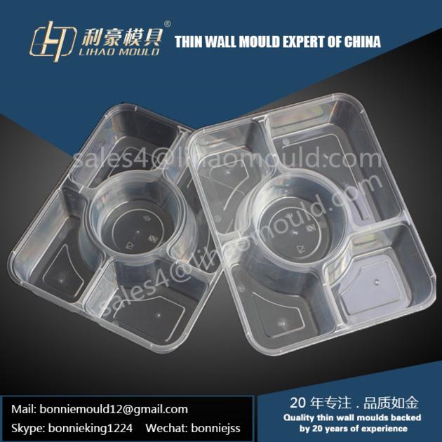 multi-compartment lunch box mould solution