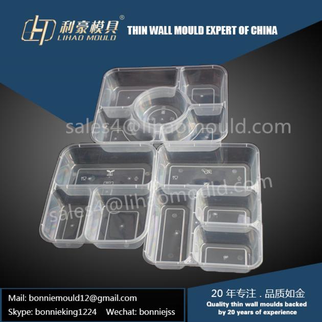 Multi Compartment Lunch Box Mould Solution