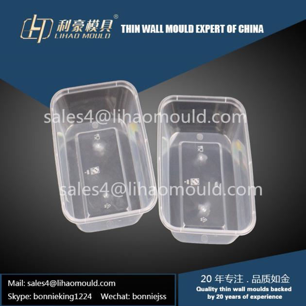 thin wall square lunch box mould supplier