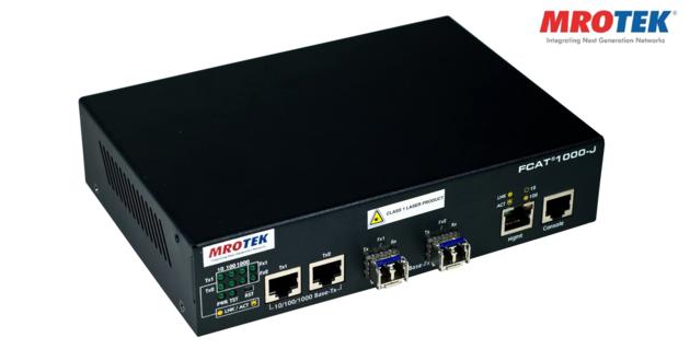 MRO-TEK Managed Gigabit Media  Converter FCAT1000-J