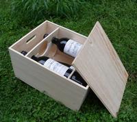 wooden box for wine bottles