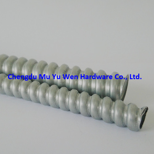 Reduced wall galvanized steel flexible conduit