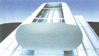 Roof slope ventilator with skylight