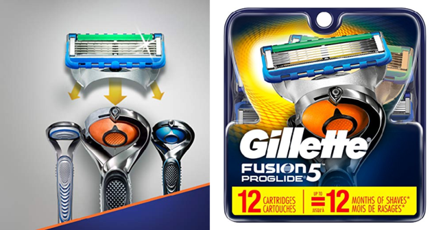 Gillette Fusion5 ProGlide Men's Razor Blades, 12 Blade Refills for wholesale