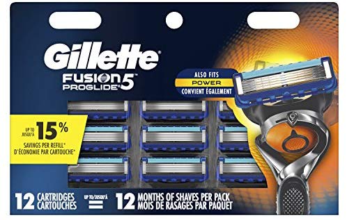 Gillette Fusion5 ProGlide Men's Razor Blades, 12 Blade Refills for wholesale 