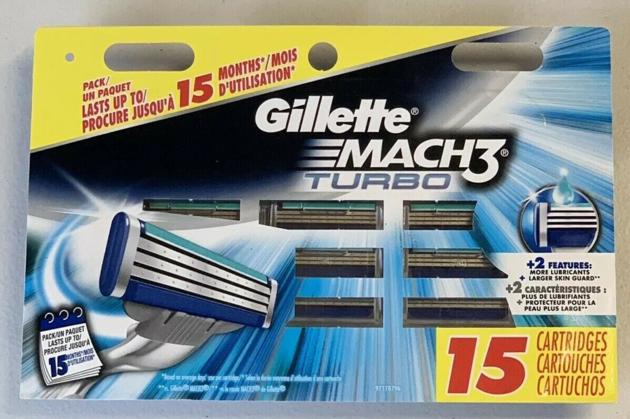 Quality Gillette Mach3 Men's Razor Blades, 15 Blade Refills for wholesale