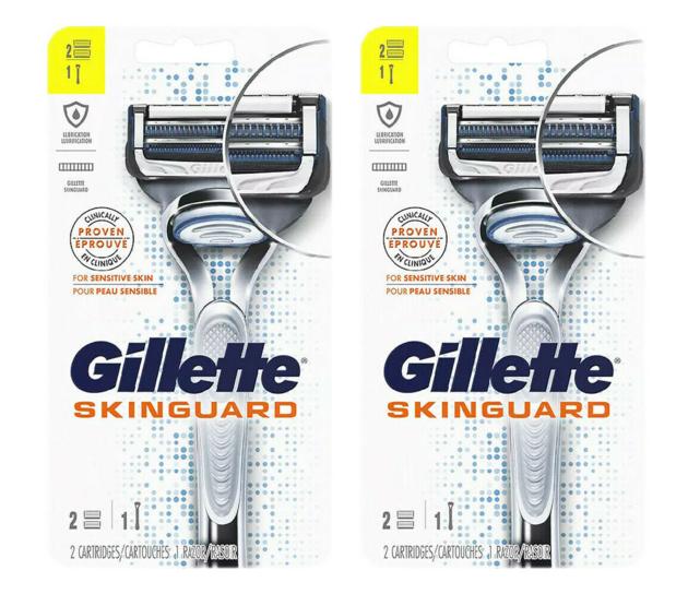 Gillette SkinGuard Men's Razor, Handle + 2 Blade Refills for wholesale 