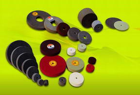 non-woven wheels, grinding wheels, abrasive wheel, polishing wheels,industrial abrasives,  unitized