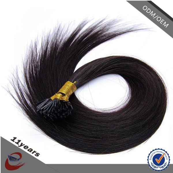 2015 New Arrival Unprocessed 100% Virgin Human European I Tip Virgin Hair Extensions