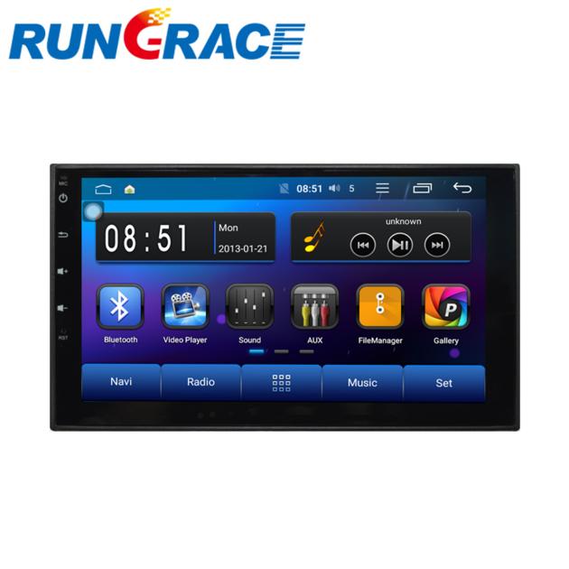 Rungrace Slim 7 inch touch screen universal android car radio 