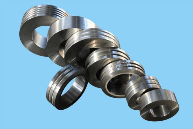 Tungsten Carbide Roll Rings 4 Slit