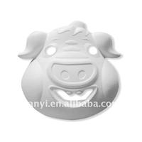 Custom pig mask PAPER PARTY MASK /Madi gras party mask /carnival party mask Nanyi molded pulp compan