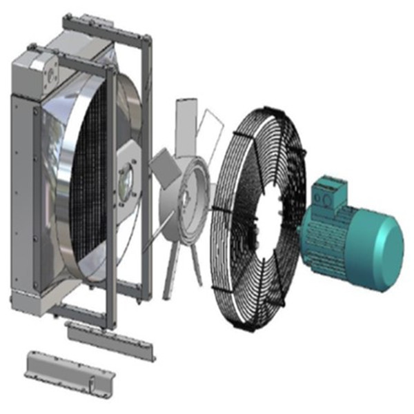 Cooling system package including fan shroud, fan, fan motor( DC/AC/Hydraulic ), thermostat etc