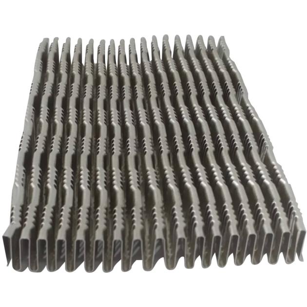 Heat exchanger part aluminum cooling fins turbulator