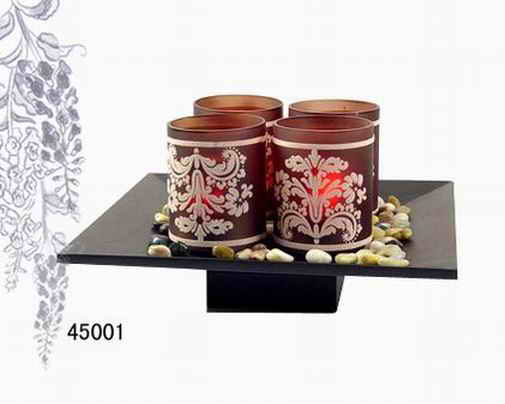 glass candle holder