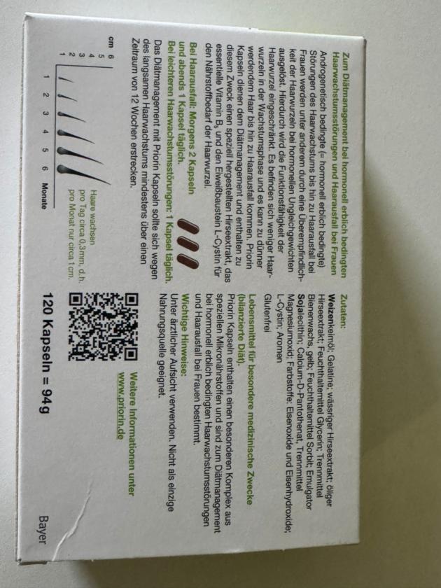 Bayer Priorin 120 Kapseln