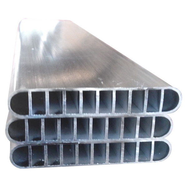 Extruded aluminum tube with multi-channel ports for radiator